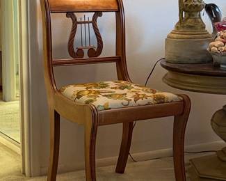Duncan Phyfe Style Lyre Back Side Chair