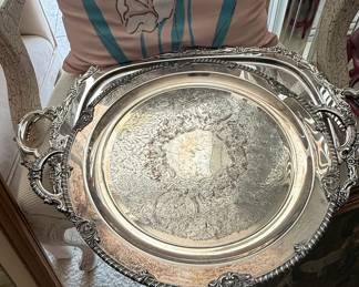 Coronet Silver Plated Serving Tray
