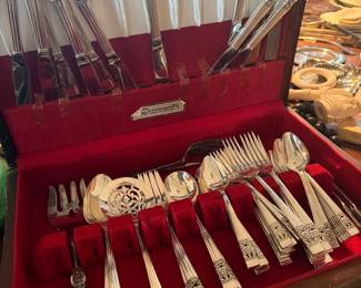 Community "Coronation" Silverplate Flatware Set 74 pieces