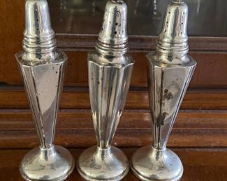 Sterling Silver Salt and Pepper Shakers - La France