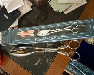 International Silver Company Salad Serving Tongs