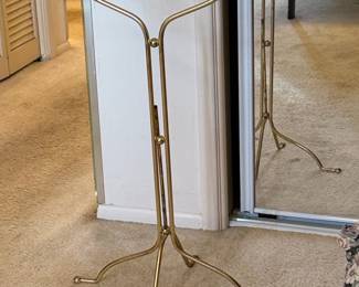 Vintage Brass Gentleman's Valet Stand