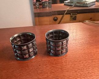 Vintage Metal Napkin Rings (Set of 2)