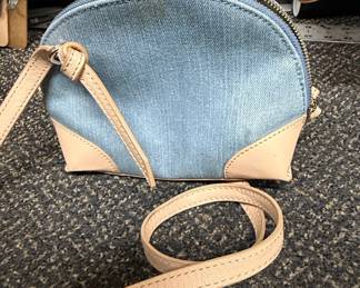 Banana Republic Denim and Leather Crossbody Bag