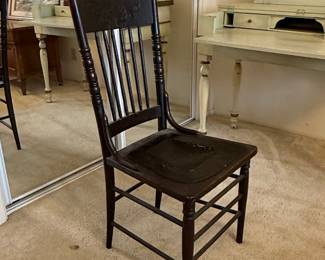 Antique Pressed Back Side Chair