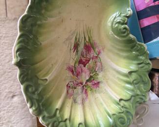 Victorian Majolica Asparagus Serving Dish