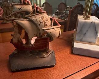 Cast Iron Spanish Galleon Doorstop
