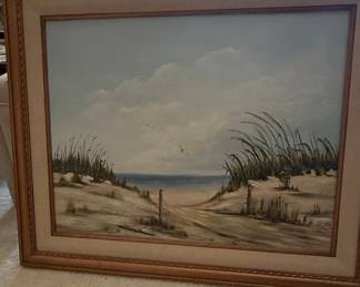 Seascape Oil Painting by L. Thomas