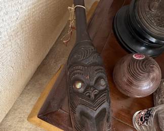 Maori Taiaha Carving