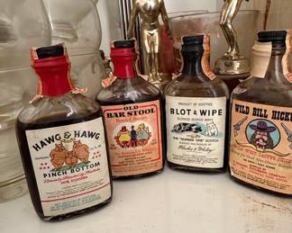 Collection of Four Vintage Novelty Non-Alcoholic Beverage Bottles