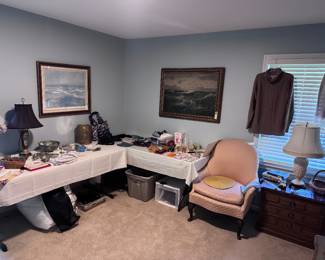 Paintings on wall in this photo are not part of the sale (already sold!)