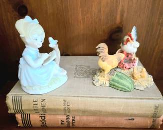 Some Vintage Books and Figurines