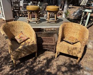 Wicker chairs