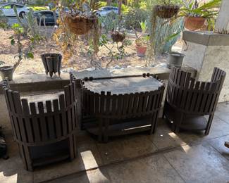 3 porch tables