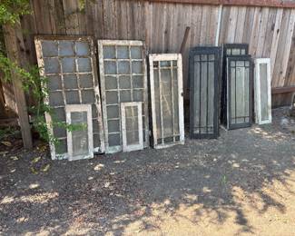 Antique house windows