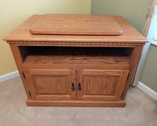  TV stand / media cabinet with top swivel : $125