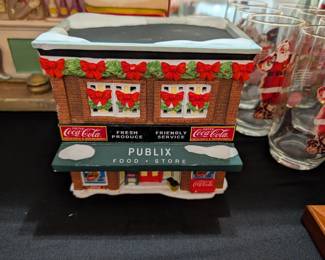 Coca Cola Town Square Collection Publix Food Store Lighted Building