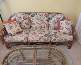 Boca Rattan Benchmark 3-seat sofa : $250 