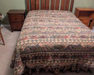 Full size bed (mattress & boxspring included) : $250