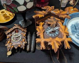 Vintage Miniature Cuckoo Clocks