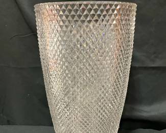 Crystal Hobnail Vase