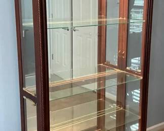 Pulaski Cherry Wood Curio Cabinet