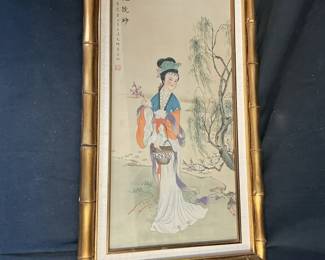 007 Xi Shi Silk Painting