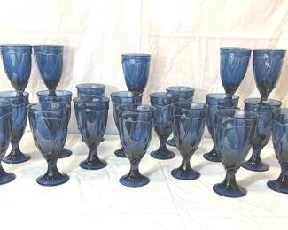 Noritake Blue Beverage Glasses