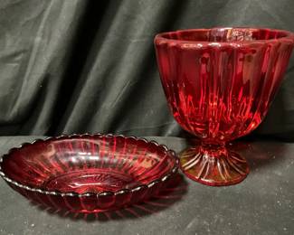 Red Uranium Depression Glass