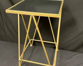 Gold Plated Mirror Nightstand