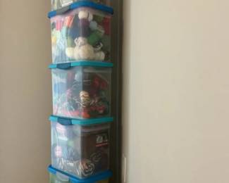 Five Bins Of Yarn