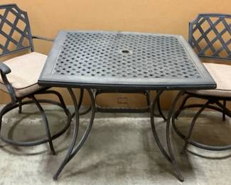 Black Patio Table And Chairs