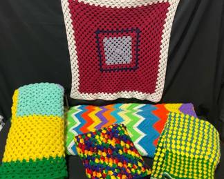 Crocheted Blankets  Throws