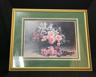 Lilac  Peonies w Irises by Pauline Caspers