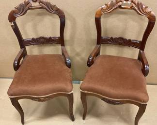 Victorian Style Mahaogany Armchairs
