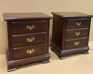 001 Chippendale 3Drawer Nightstands