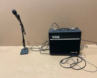Vox Amplifier And Sennheiser Microphone