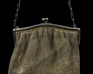 Antique mesh bag purse
