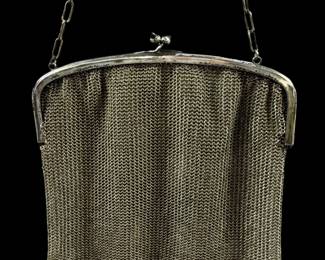 Antique mesh bag purse