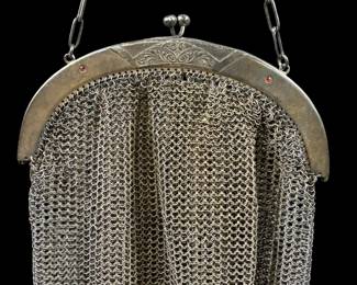 Antique mesh bag purse