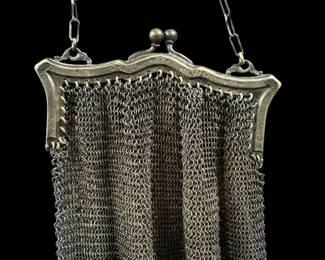 Antique mesh bag purse