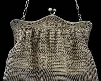 Antique mesh bag purse