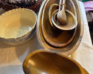 Wood bowls