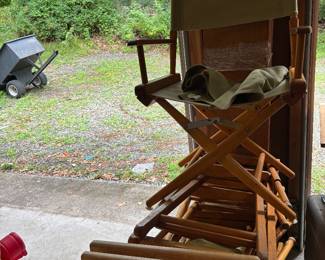 Wood director chairs