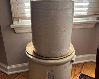 Stoneware crock jugs