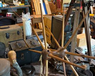wooden yarn winder
