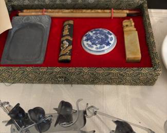 Chinese calligraphy set