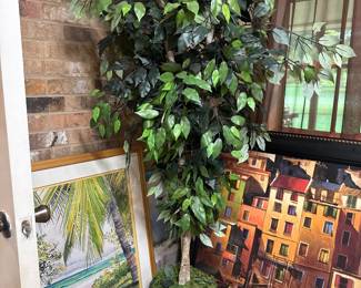 Artwork and Faux Plants