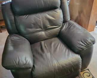 Leather recliner 