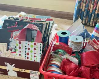 Christmas Ribbon and Paper
